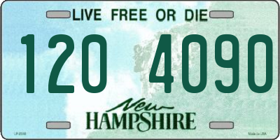 NH license plate 1204090