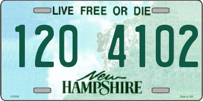 NH license plate 1204102