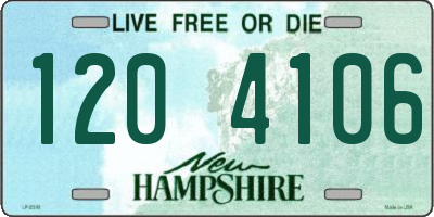 NH license plate 1204106