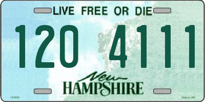 NH license plate 1204111