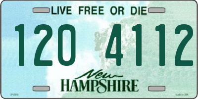 NH license plate 1204112