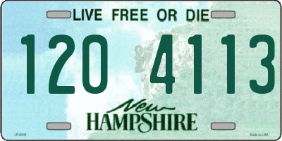 NH license plate 1204113