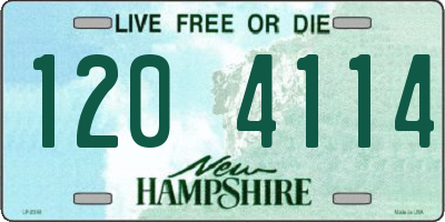 NH license plate 1204114