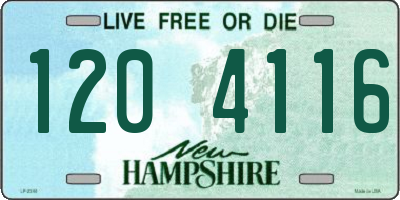 NH license plate 1204116