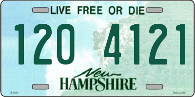 NH license plate 1204121