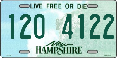 NH license plate 1204122
