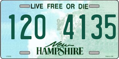 NH license plate 1204135