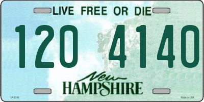 NH license plate 1204140
