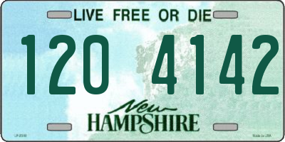 NH license plate 1204142