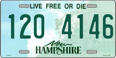 NH license plate 1204146
