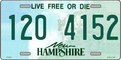 NH license plate 1204152