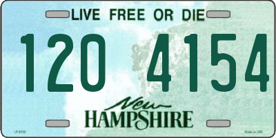 NH license plate 1204154