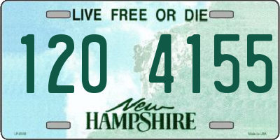 NH license plate 1204155