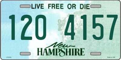 NH license plate 1204157