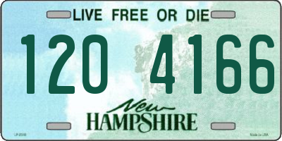 NH license plate 1204166