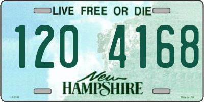 NH license plate 1204168