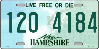 NH license plate 1204184