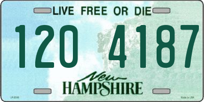 NH license plate 1204187