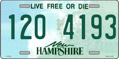 NH license plate 1204193