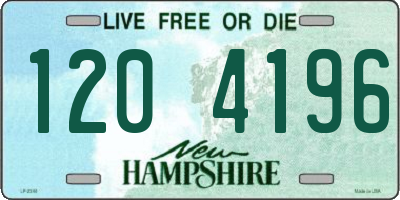 NH license plate 1204196