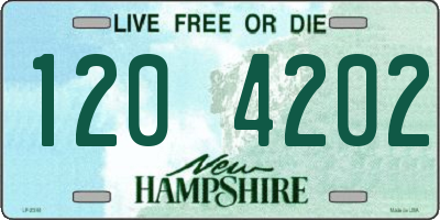 NH license plate 1204202