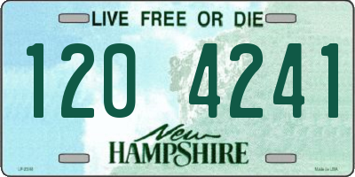 NH license plate 1204241