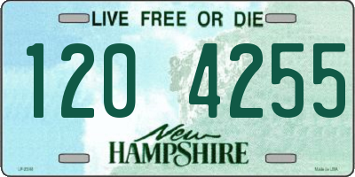 NH license plate 1204255