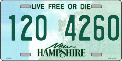 NH license plate 1204260
