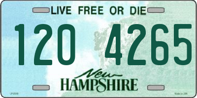 NH license plate 1204265