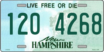 NH license plate 1204268