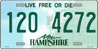 NH license plate 1204272