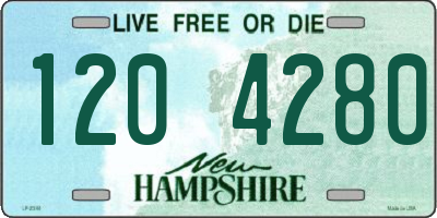 NH license plate 1204280