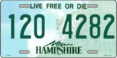 NH license plate 1204282