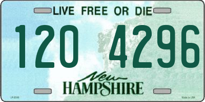 NH license plate 1204296