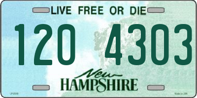 NH license plate 1204303