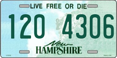 NH license plate 1204306