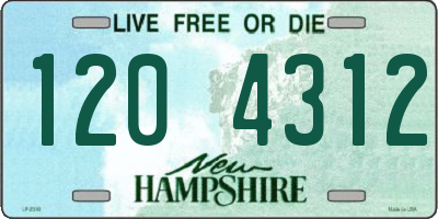 NH license plate 1204312