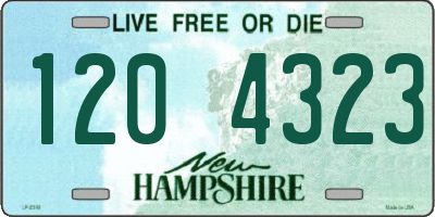 NH license plate 1204323