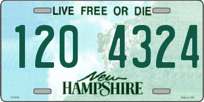 NH license plate 1204324