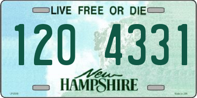 NH license plate 1204331
