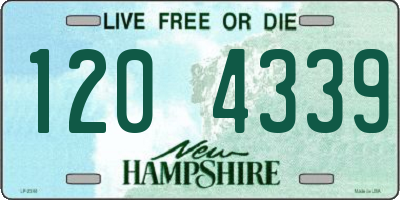 NH license plate 1204339