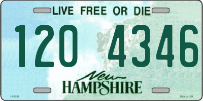 NH license plate 1204346