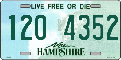NH license plate 1204352