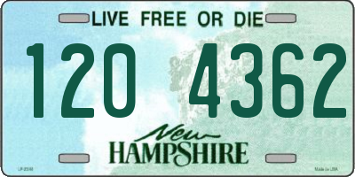 NH license plate 1204362
