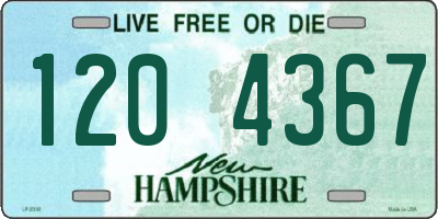 NH license plate 1204367