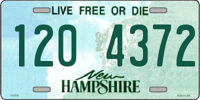 NH license plate 1204372