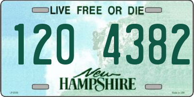 NH license plate 1204382