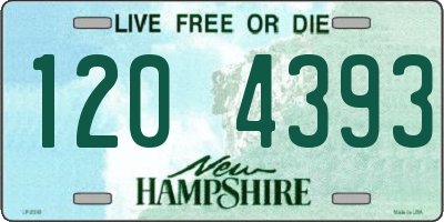 NH license plate 1204393