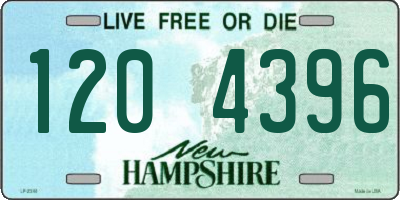 NH license plate 1204396