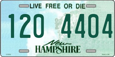 NH license plate 1204404